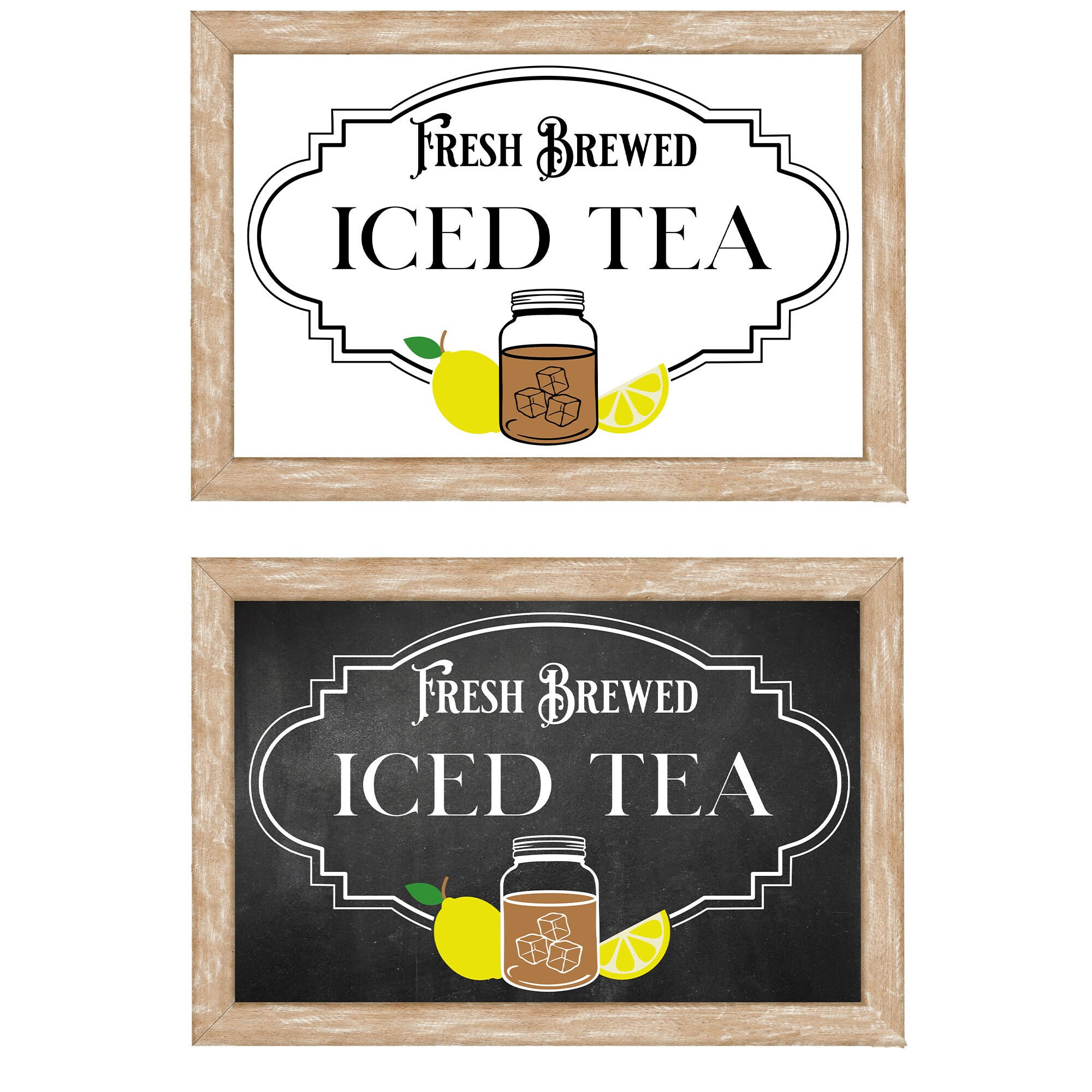 Iced Tea Sign SVG: Vintage Farmhouse Summer Design (digital Download ...
