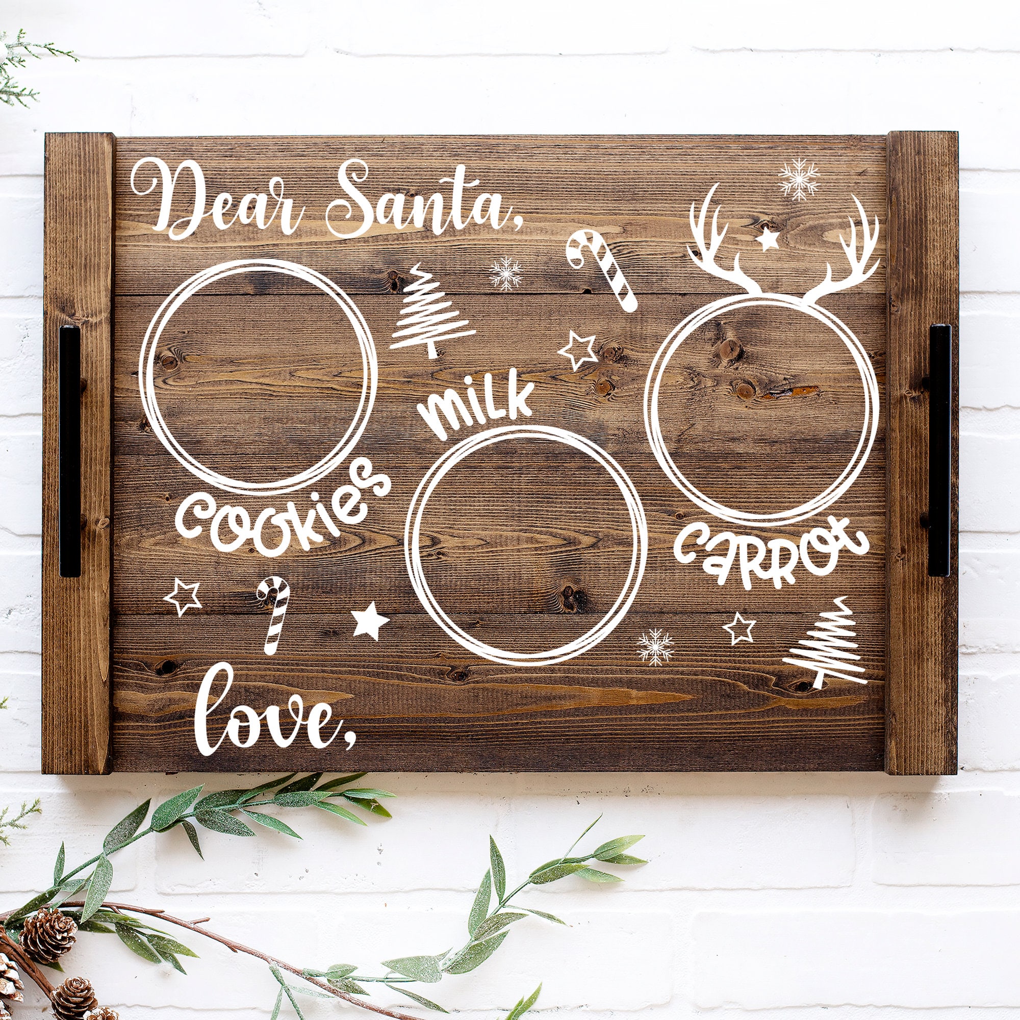 Santa Plate SVG Bundle Cookies for Santa SVG Santa Cookie - Etsy