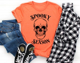 Halloween Skull SVG: Spooky Season Shirt Cut File (Instant Download)