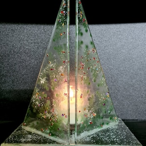 Christmas Tree Candle/Tealight Shield Abstract Tree Sculpture Candle Holder Home Décor ,  Made to Order  Choose, Custom Made