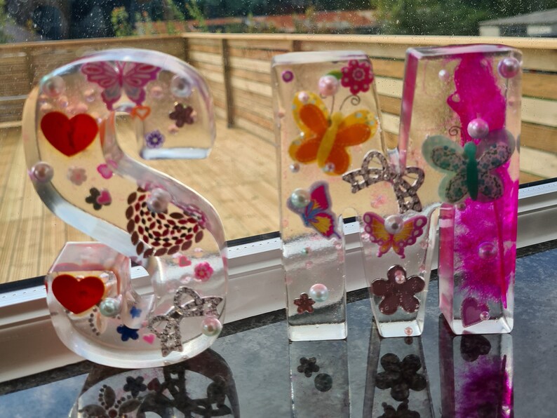 Extra large 4.5 Resin Letters not molds Made to | Etsy