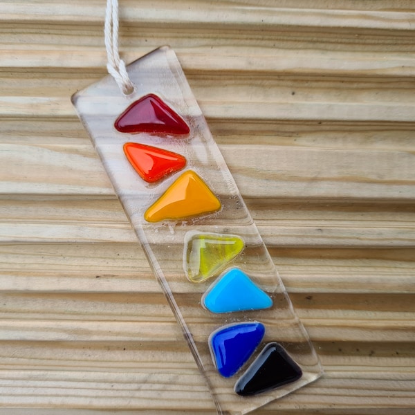 Rainbow Sun Catcher, Mini Fused Glass Ornament, Hanging, Handmade,  Beautiful Décor Piece, Made to Order Colours and Theme to Choose Custom