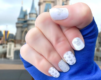 Silver Ever After Nail Wraps / Disney Nails