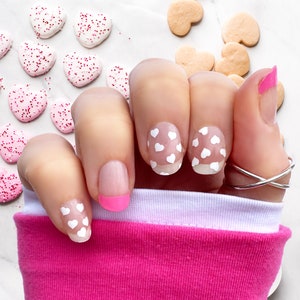 This is Love Nail Wraps / Valentine Nails /Transparent parts