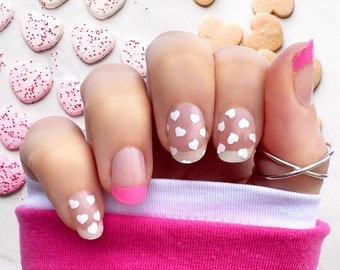 This is Love Nail Wraps / Valentine Nails /Transparent parts