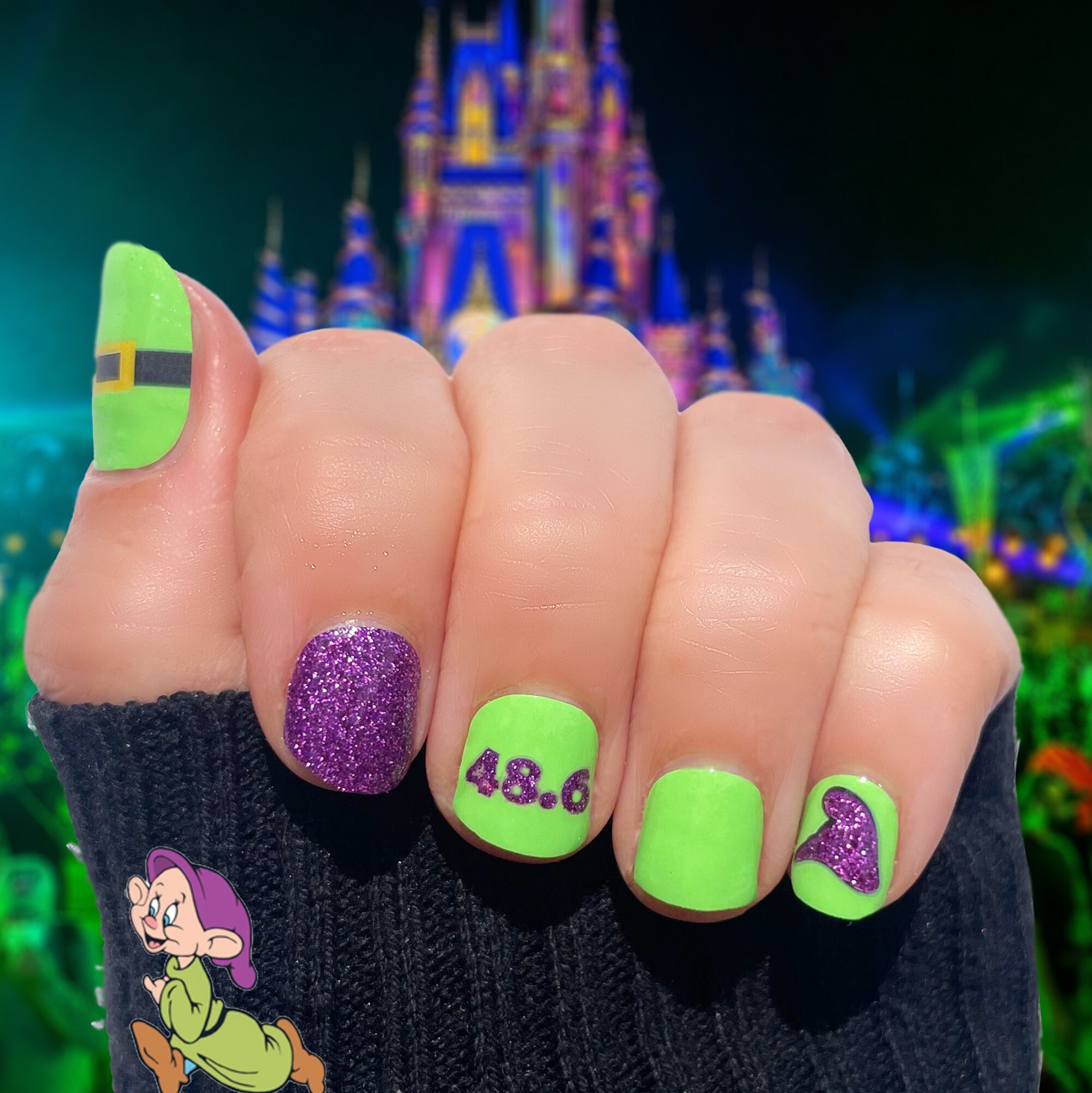 Dopey Challenge Nail Wraps / Disney Nails / Marathon Nail - Etsy Dopey Challenge Nail Wraps / Disney Nails / Marathon Nail - Etsy