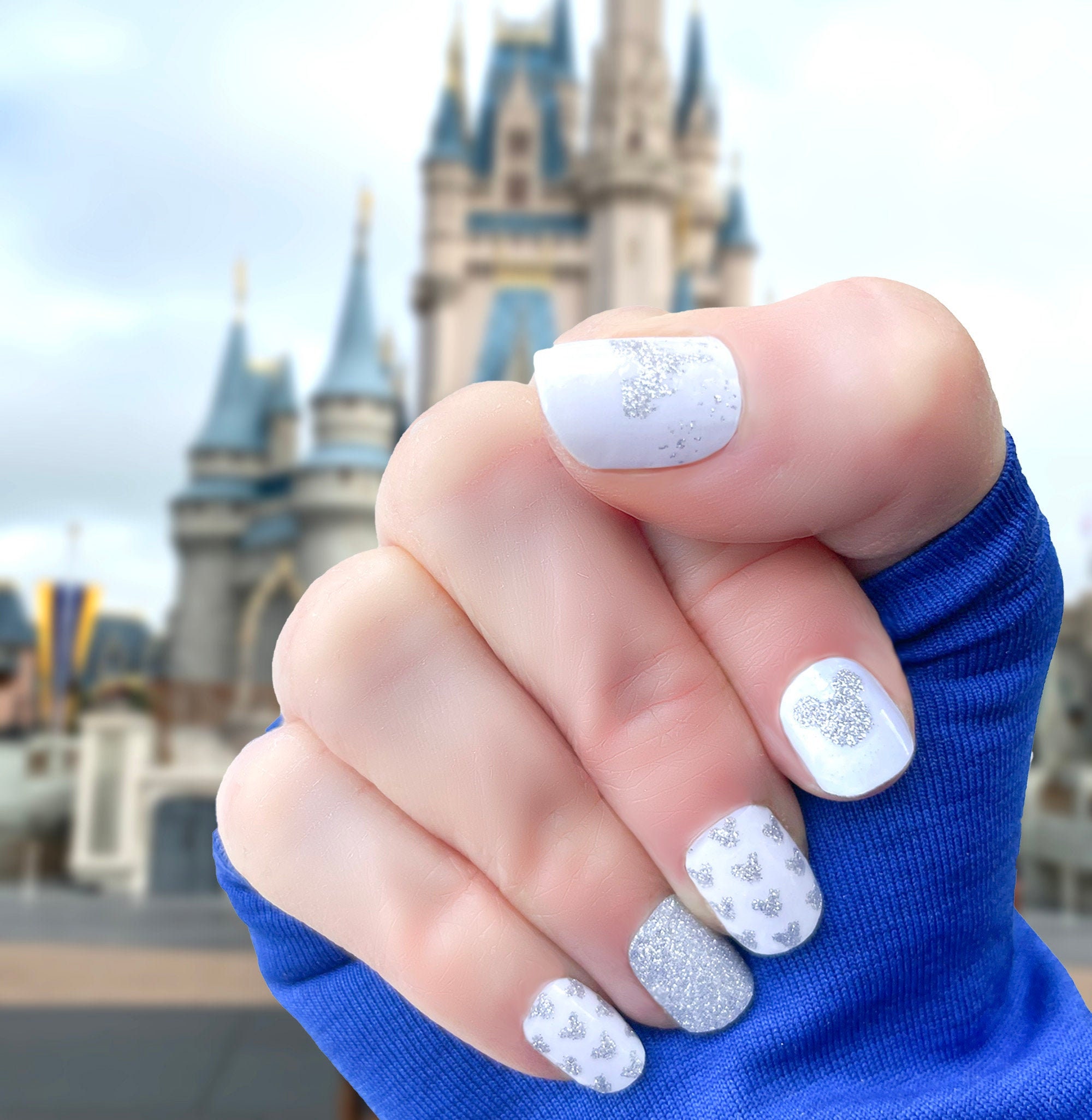 Disney Mickey Castle Minnie Nail Art Water Decals Stickers Manicure Salon  Polish