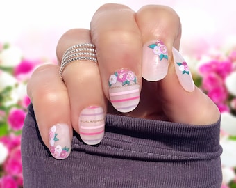 Full Bloom (Halbtransparent) Nail Wraps