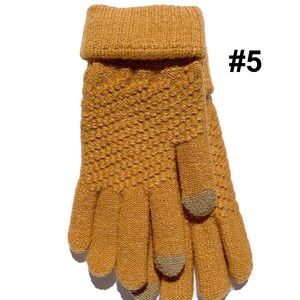 Touch Screen Gloves #5 Rusty Yellow