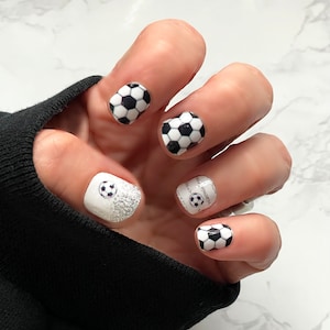 Just Kickin&#39; It!  Nail Wraps /Soccer Nail wraps