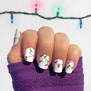 String of Lights (Glow in the Dark) Nail Wraps