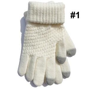 Touch Screen Gloves # 1 White