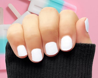 Pure White voor kinderen (5-10 jaar) / witte nagelfolies