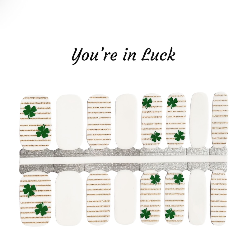 You're in Luck Nail Wraps / 4 leaf clover Nail Wraps image 2