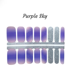 Purple Sky  Nail Wraps