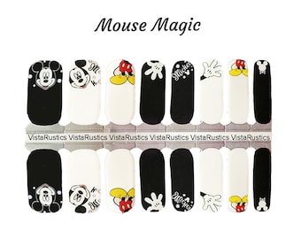 Mouse Magic Nail Wraps / Disney Nails / Mickey Nail Wraps/ Minnie Nail Wraps