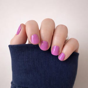 Your Fuchsia is Bright/ Pink Nail Wraps / Bright pink Nail Wraps/ Magenta pink nail wraps image 1