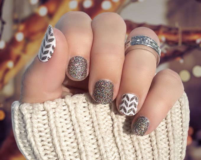Woodward Glitter Nail Wraps