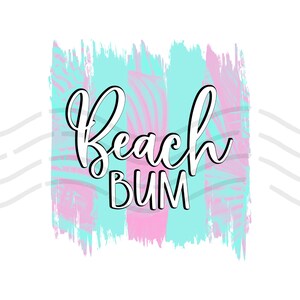 Beach Bum PNG Decal