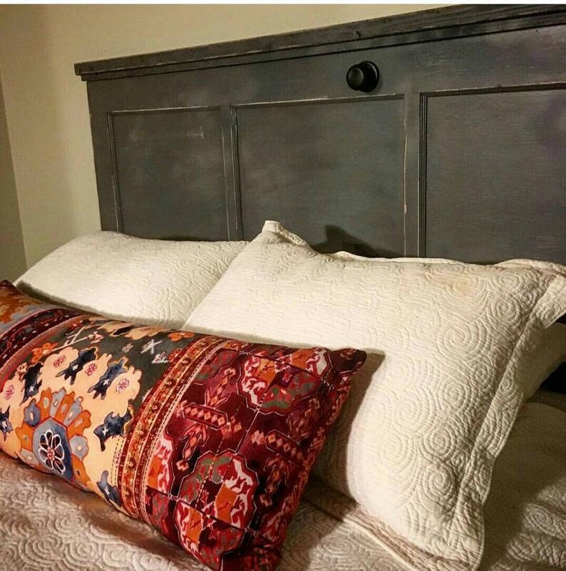 Vintage Door Headboard Queen, Double, Twin, King Repurposed Wood Door Headboard Etsy