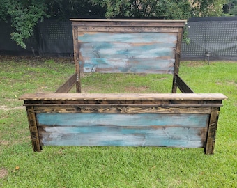 Farmhouse King, Queen, Twin, Full or Double Headboard Hilton Head (57" Tall) By Southern5woodworking