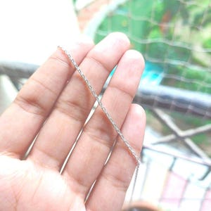 925 sterling silver solid chain, 16" silver chain,pure silver chain,dailywear silverchain,925 silver chain for her him,gift for daughter