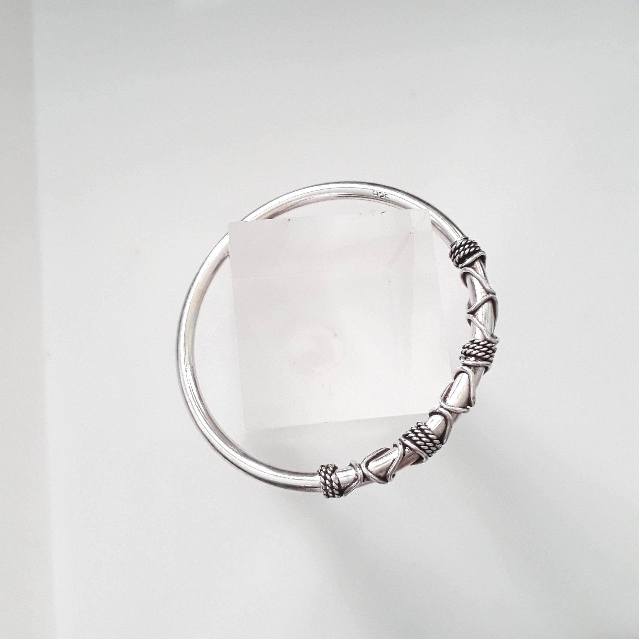 Solid 925 Silver Baby Bangle Toddlers Jewelrybaby Jewelry Etsy