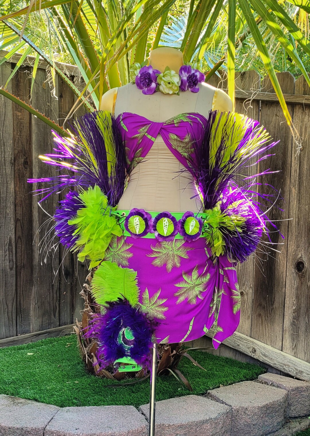 DANCE OF LIGHTS Tahitian Dance Costume Basic Level W/upgrade Pkg Two