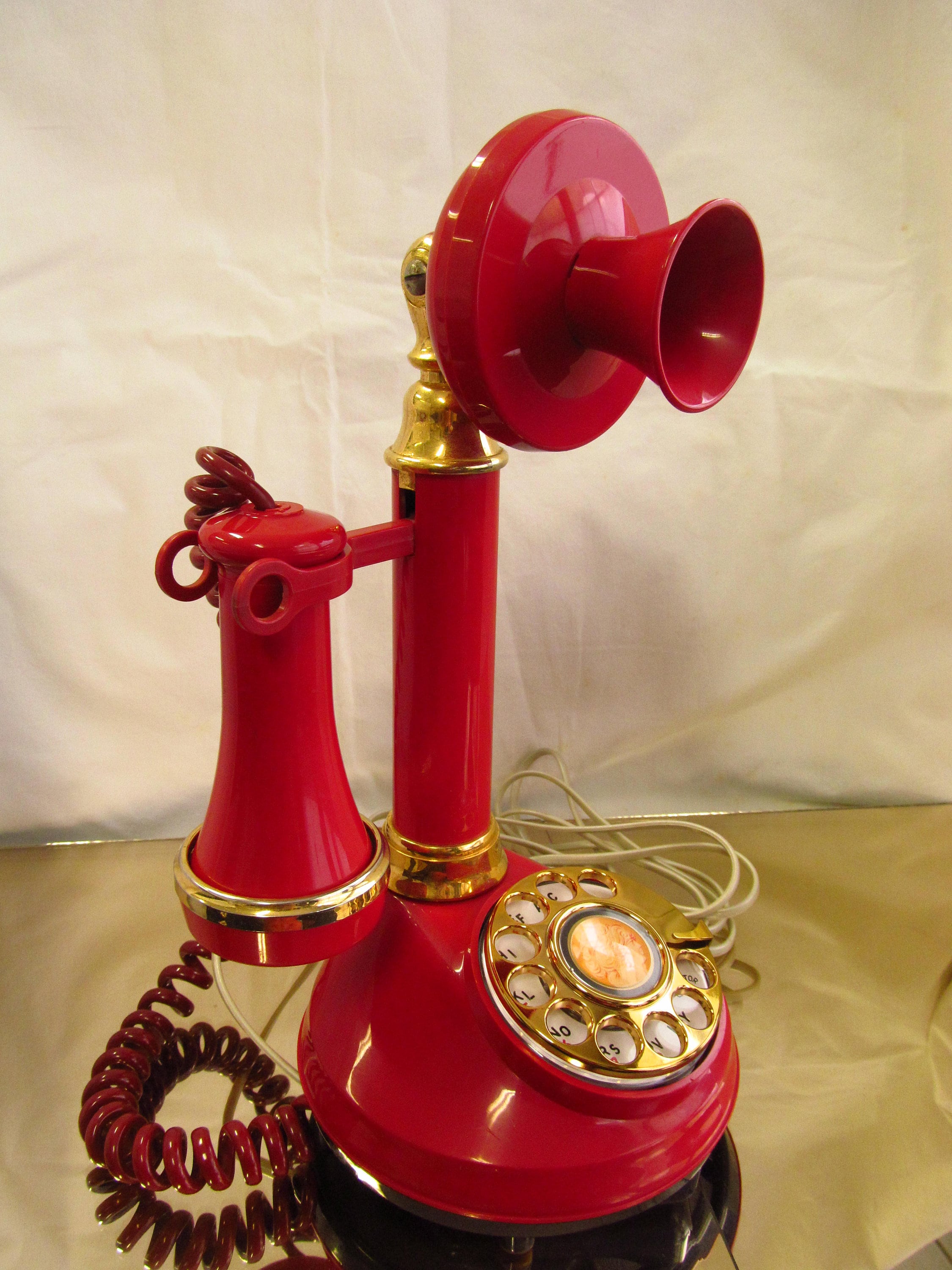 Plastic Reproduction Candlestick Phone U.S. Made Etsy