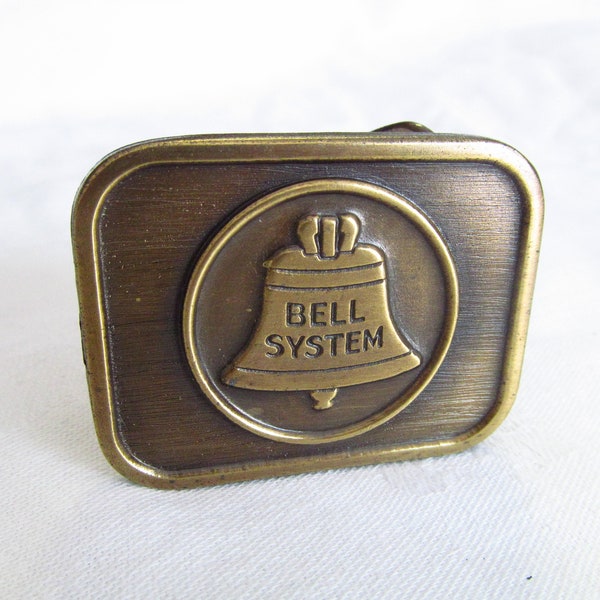 Bell System Bronze Belt Buckle