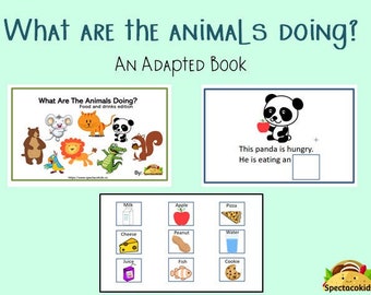 ¿Qué están haciendo los animales? un libro adaptado/interactivo- DESCARGA DIGITAL