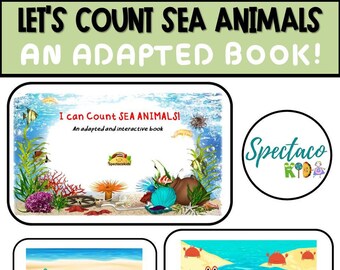 Let’s Count, Sea Animals adapted/interactive book- DIGITAL DOWNLOAD