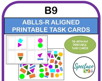 ABLLS-R Aligned B9 Block Designs Task Cards, Autism Resources (PDF)