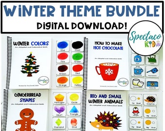 Winter Theme Interactive Adapted Books Bundle (Digital Download)