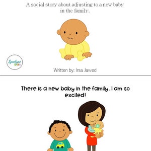 New Baby, A Social Story for Autism and Behavior Management DIGITAL ...