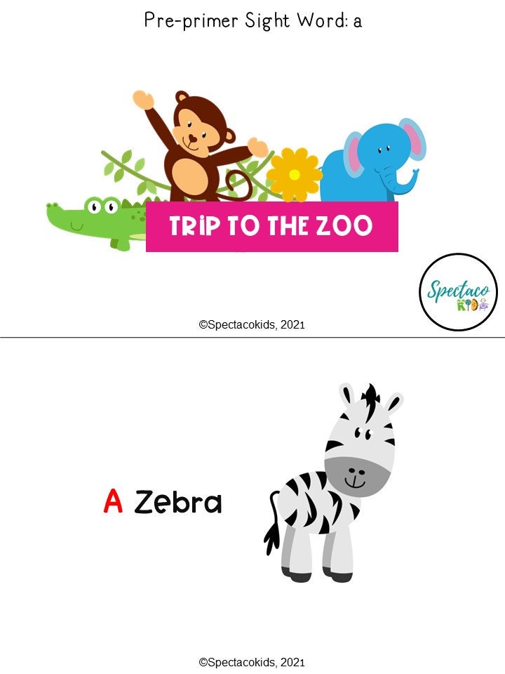 Kindergarten Sight Words Books Printable