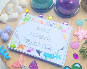 Alphabet Play Dough Mats, Pre-K Activity (Digital Download)