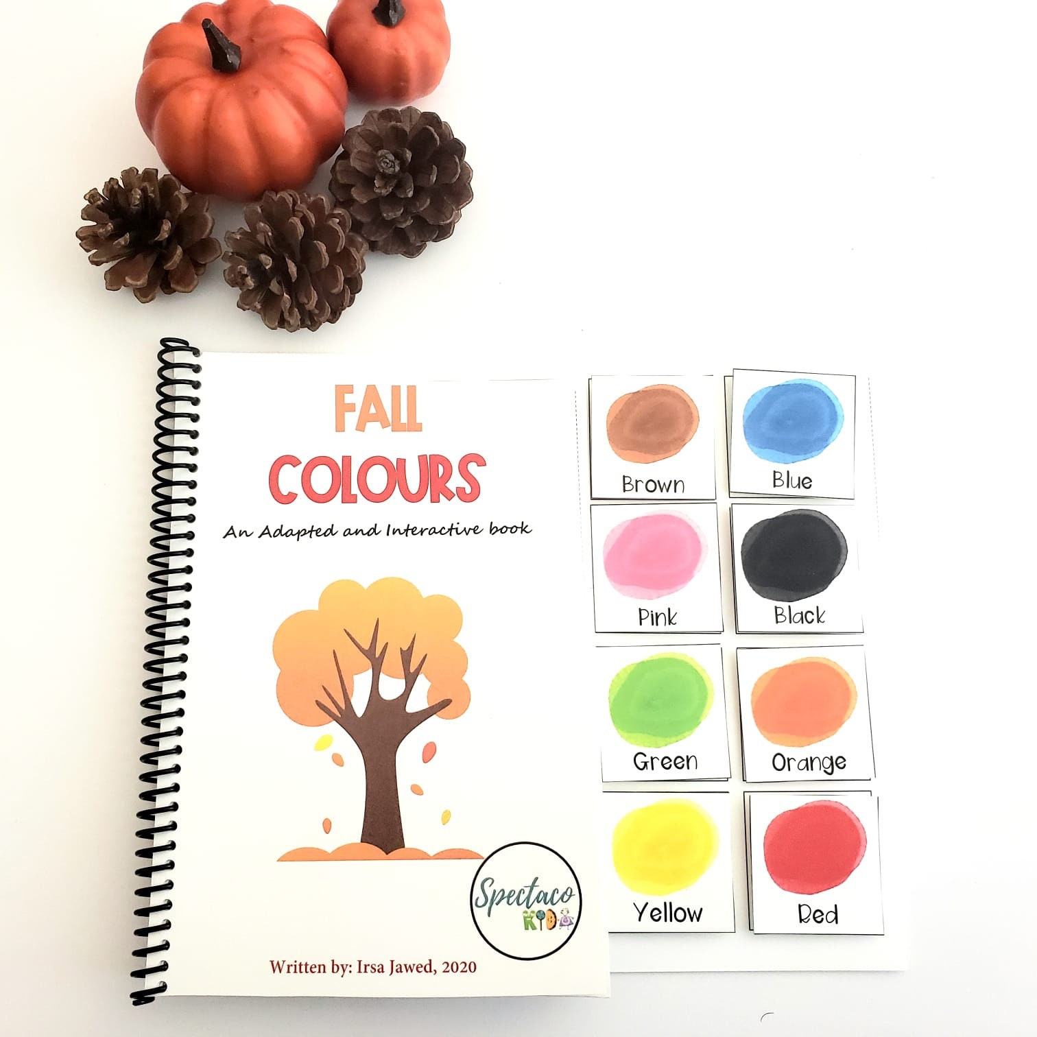 Fall Colors PRINTABLE ADAPTED INTERACTIVE Book for Speech Therapy ...