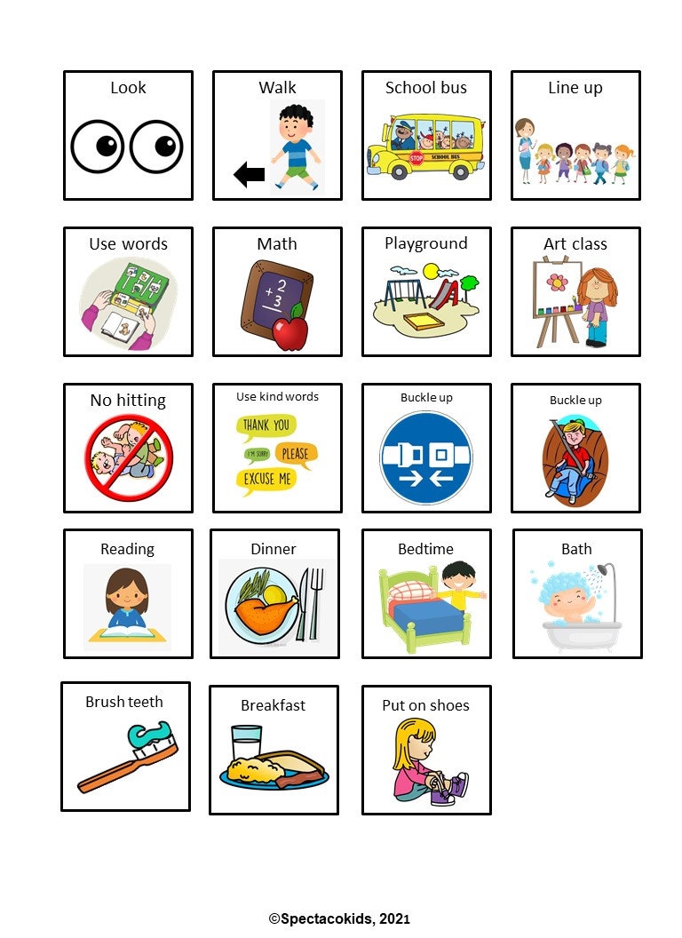 First and Then Visuals, Autism, Behavior Management, Self Regulation ...