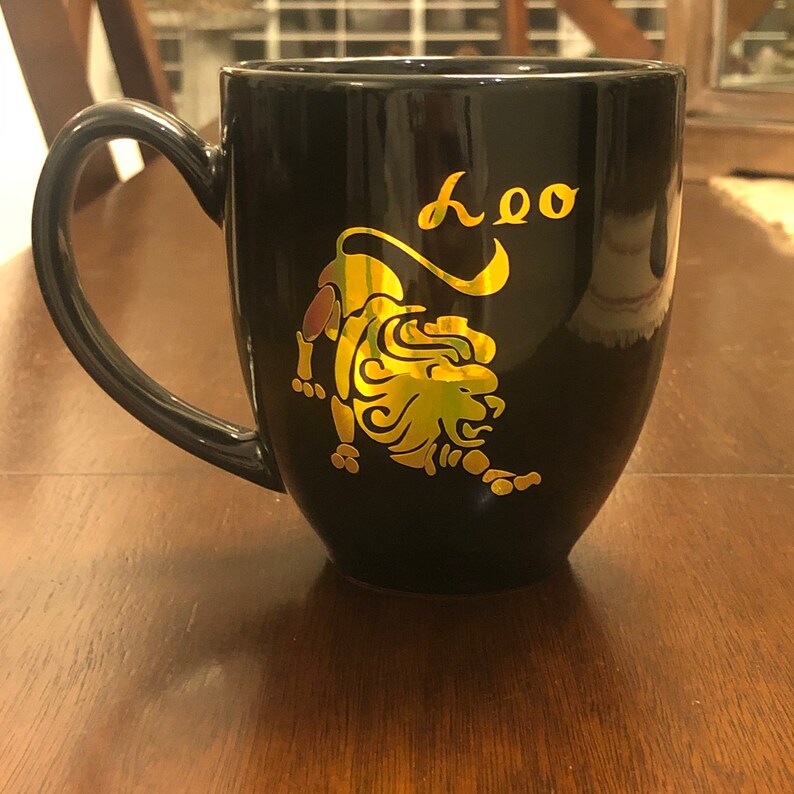 Zodiac Holographic Coffee Mugs Etsy