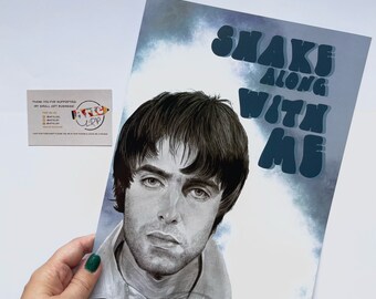 Shakermaker A4 Print - Liam Gallagher Oasis