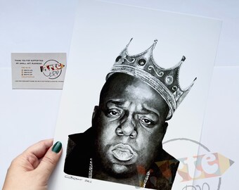 Notorious B.I.G ‘Big Poppa’ - A4 Limited Edition Print