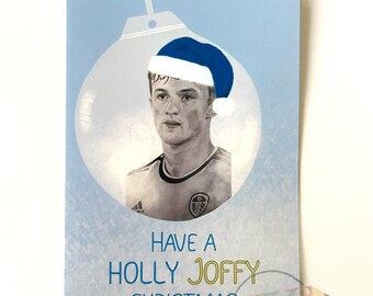 A5 Joffy Leeds United LUFC Joe Gelhardt Christmas Card (With Envelope)