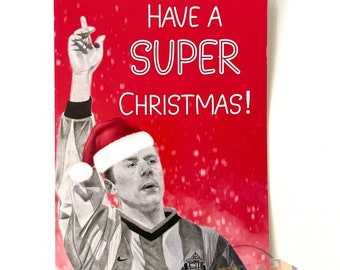 A5 Super Kevin Phillips Sunderland Christmas Card (With Envelope)