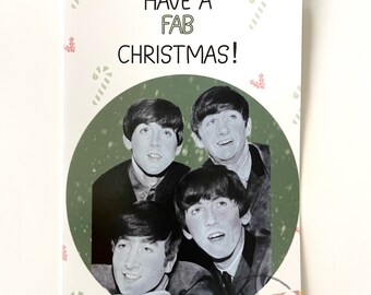 A5 The Beatles Christmas Card (With Envelope)