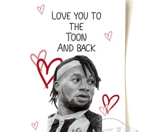 Newcastle United Saint Maximin Valentine’s card (With envelope)