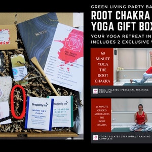 Yoga Gift Box Personalised - Yoga Home Retreat Kit - Yoga Root Chakra - Meditation Mindfulness Gift - Self Care Gift Box - Yoga Present