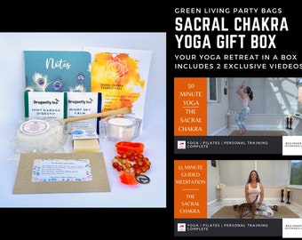 Yoga Gift Box Yoga Retreat Sacraal Chakra - Meditatie Mindfulness Gift - Digitale Download - Yoga Present - Yoga Video - Meditatie Video