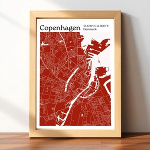 Personalisierte Karte Druck, Karte Wandkunst Ihres Zuhauses, Valentinstag Geschenk Neues Zuhause Erster Jahrestag Geschenkidee, Koordinaten Karte Druck