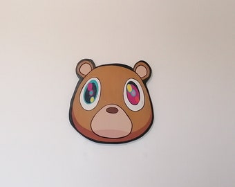 Arte de pared sobre abandono universitario Kanye West
